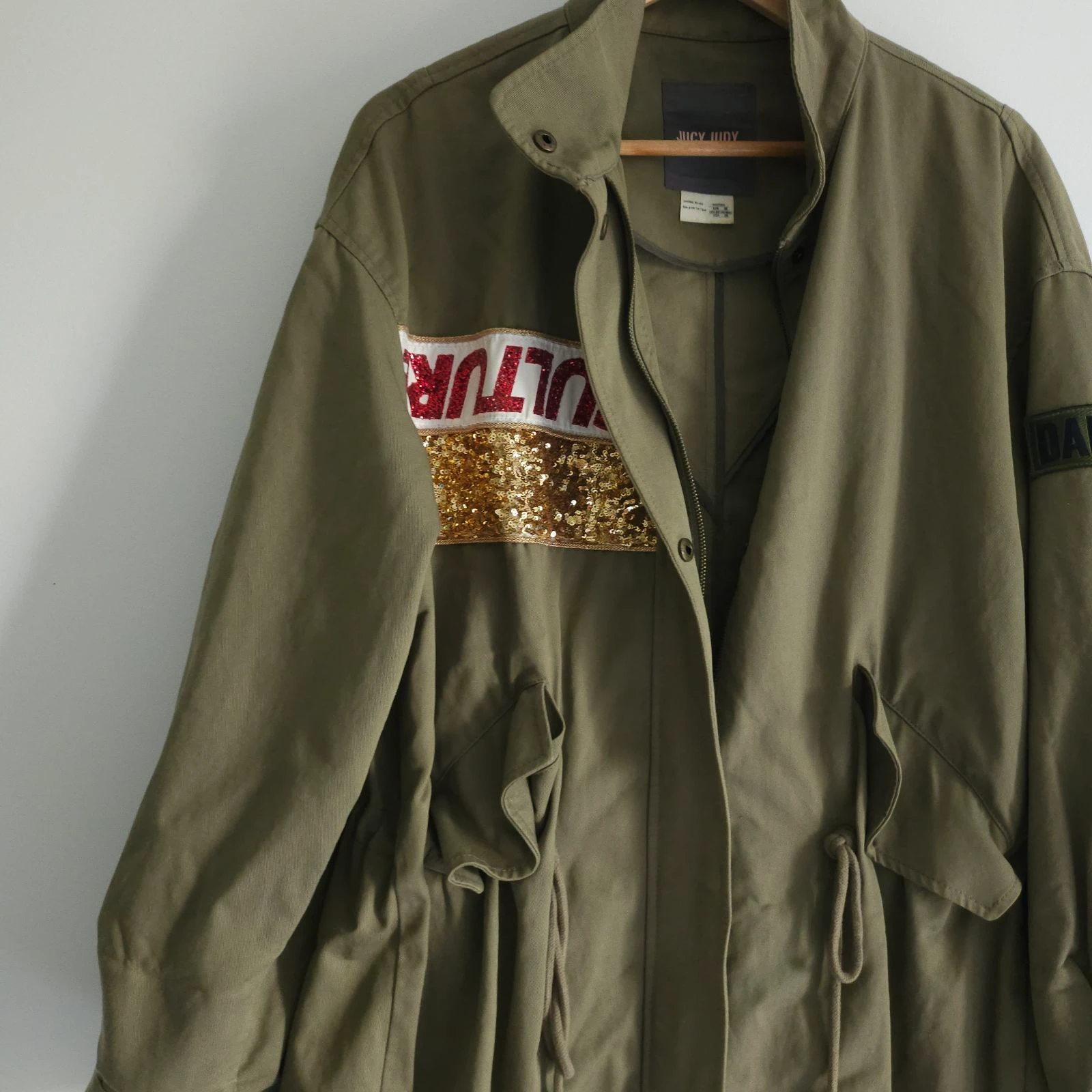Jucy Judy Koreaanse modetrench kaki leger – photo 3